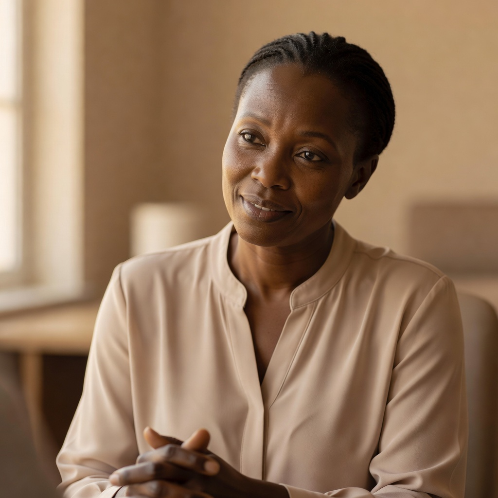 Client in a coaching session